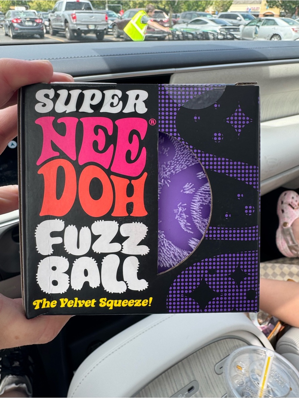 Super Nee Doh Fuzz Ball - Purple Velvet Squeeze